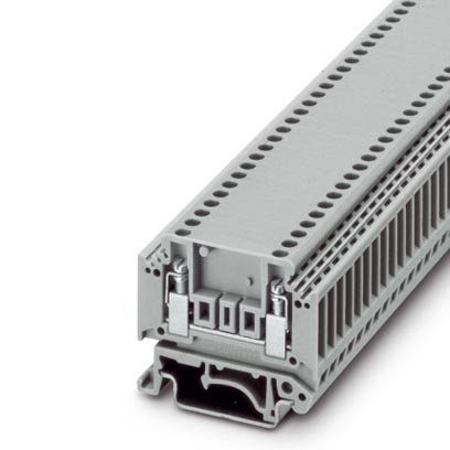 Phoenix Contact Knife Disconnect Terminal Block; MTKD; 10A; 300V; #28 - #12; Screw Connection; Gray